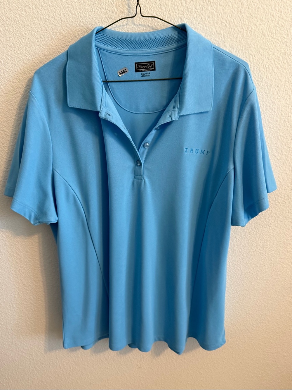 Greg Norman Collection Light Blue Women’s Polo Crop Top